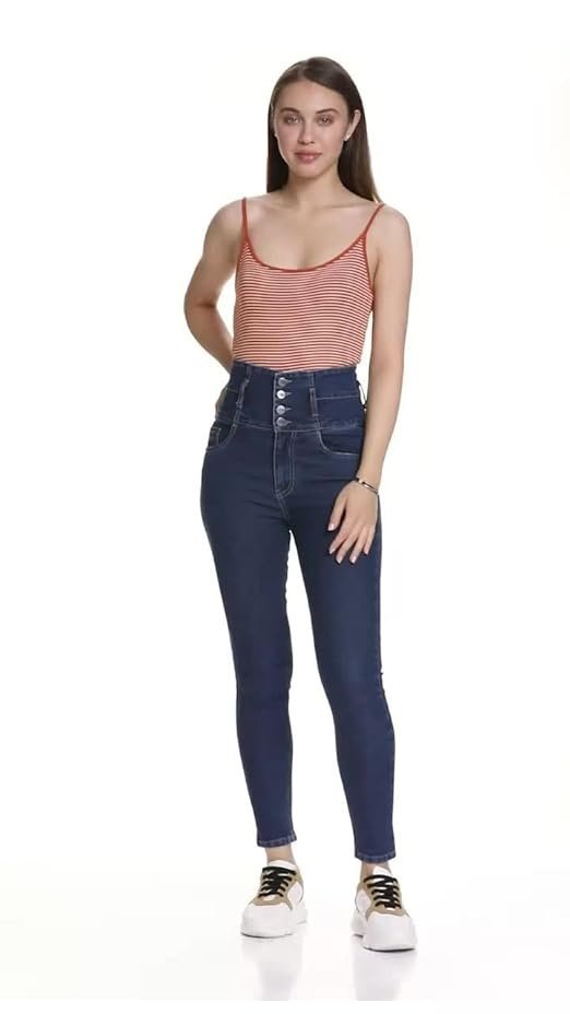 AKA CHIC Supper High Rise Womens Skinny Fit Jeans - Image 2