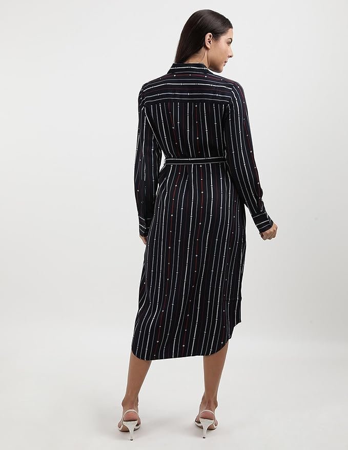 Hilfiger Women's Rayon Blend Shirt Knee-Length Casual Dress - Image 4