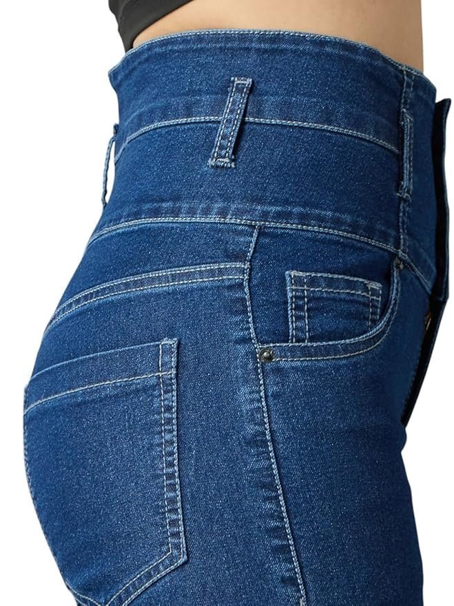 AKA CHIC Supper High Rise Womens Skinny Fit Jeans - Image 4