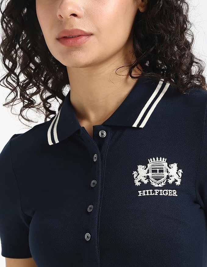 Tommy Hilfiger Women's Cotton A-Line Above The Knee Casual Dress - Image 2