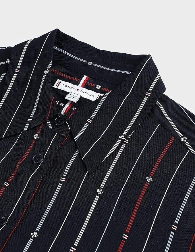 Hilfiger Women's Rayon Blend Shirt Knee-Length Casual Dress - Image 7