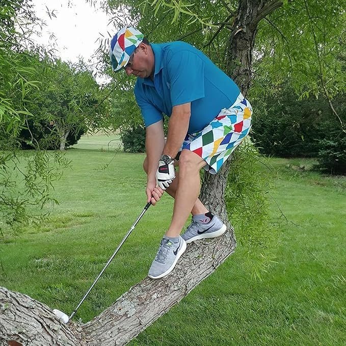 Golf Shorts Men, Crazy Golf Shorts for Men, Mens Golf Shorts, Funny Golf Shorts for Men, King of Diamonds - Image 3